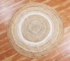 braided round area rug indian