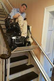 wheelchair platform lift to a staircase