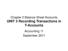 Chapter 2 Balance Sheet Accounts Unit 3