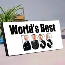 world s best boss picture frame