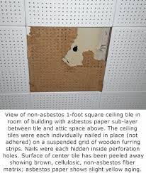how to tell if ceiling tiles contain