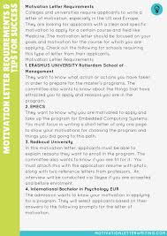 It's an opportunity for you to describe in a personal way your motivation to apply and the experience you have that led you to this decision. Motivation Letter For University Requirements And Tips For Success By Motivation Letter Writing Issuu