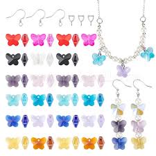 erfly beads charms earrings kit