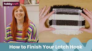 how to finish your latch hook get