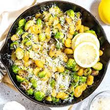 skillet gnocchi and brussels sprouts