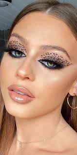 cheetah print eye makeup art