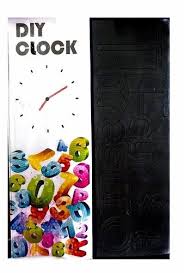 Black Round Diy Clock Kit