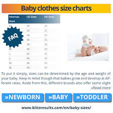 baby size chart clothes by age or