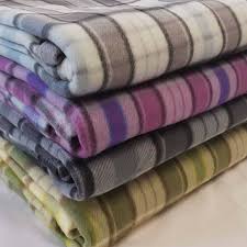 tartan fleece blanket sofa throw bed