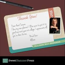 Thank You Grad Photo Graduation Thank You Notes High School College