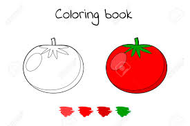 Jul 19, 2021 · fruits and vegetables coloring pages for kids. Vector Illustration Game For Children Vegetable Coloring Page Tomato Royalty Free Cliparts Vectors And Stock Illustration Image 105165416