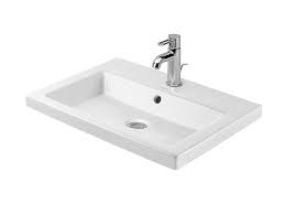 duravit 2nd floor drop in sink white with 1 tap hole 0347600000