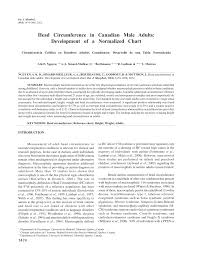 Pdf Head Circumference In Canadian Male Adults Development