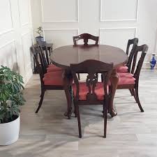 gany oval dining table with
