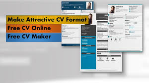 Make Your Attractive Cv Format With Cv Online Tool And Free Cv Maker
