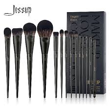 jessup makeup brushes set 14pcs black