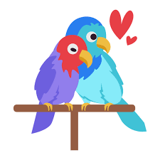 love birds stickers free valentines