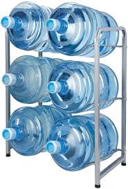 They are the toughest container over five gallons we tested. Kax 5 Gallon Water Bottle Holder 6 Trays Water Jug Rack 3 Tier Water Bottle Rack Reinforced Steel Rack For Water Storage Water Bottle Storage Rack For 6 Bottles Black Storage Home Organization