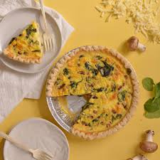 mushroom quiche with ham perfect for