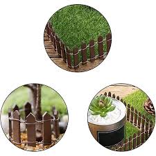 Mini Garden Fence 3 Pieces Wood Garden