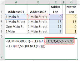 excel compare two cell values for match