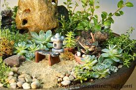 Miniature Zen Garden Close Up