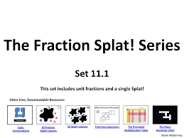The Fraction Splat Series Ppt Download
