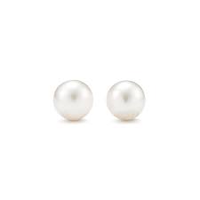 Boucles d'oreilles de la collection Ziegfeld en perles et argent. 8-9 mm. |  Tiffany & Co.