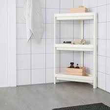 vesken corner shelf unit white
