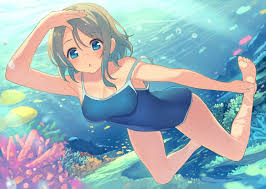 Our fit guide provides helpful tips and style advice to assist with choosing the most complementary suit up with confidence in a swimsuits for all swimsuit and cover up dress, swim tee or rash guard. Swimsuit Cute Anime Girl
