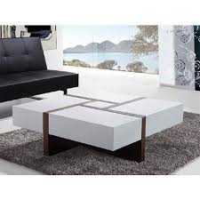 White Wood Modern Coffee Table At Rs