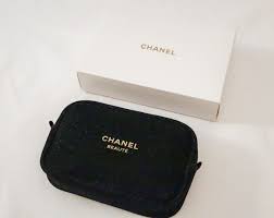 chanel beaute cosmetic makeup bag pouch