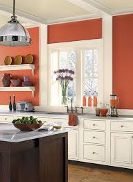 orange kitchen walls