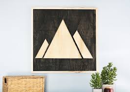 Diy Plywood Mountain Wood Art Diy