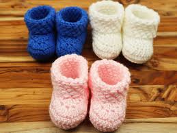 easy crochet baby bootie pattern