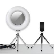 led ring light table top dimmable usb