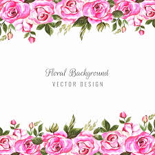 pink rose border images free