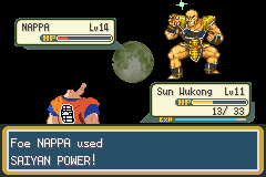 Pokemon fire red with dragon ball z characters and references put over it. Dragon Ball Z Team Training Download Pokemon