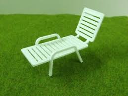 When new york's museum of modern art discovered the chair through that exhibition, it requested three preproduction chairs: Patio Garden Deck Chair 1 12 Scale Dollhouse Miniature Modern Style Furniture Ebay
