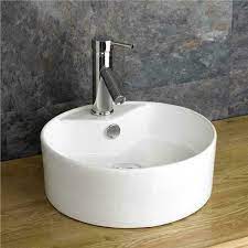 round bathroom sink countertop basin