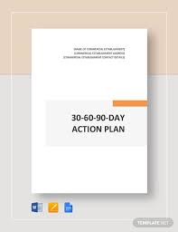 22 30 60 90 day action plan templates