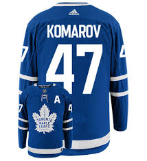 Leo Komarov Toronto Maple Leafs Adidas Authentic Home Nhl Hockey Jersey