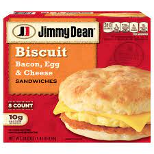 jimmy dean biscuit sandwiches bacon egg