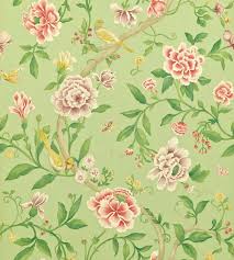 Porcelain Garden Wallpaper In Rose