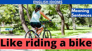 like riding a bike use this idiom in