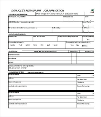 Free Downloadable Employment Application Danafisher Co