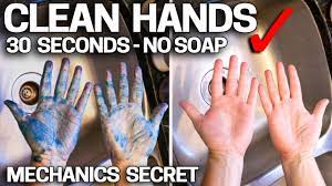 clean grease from hands instantly no