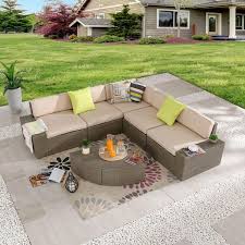 Patio Festival 6 Piece Wicker Outdoor