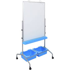 Luxor Classroom Chart Stand With Storage Bins