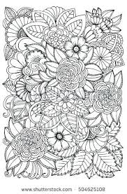 Patterned Coloring Pages Floral Pattern Coloring Pages Pattern